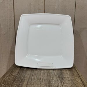 Assiette à Dessert Carrée 23 cm – Location Vaisselle Design Moderne